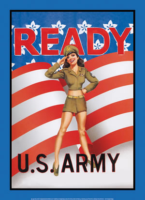 IWDSC 035GP02 Gary Palm Metal Sign US Army Ready