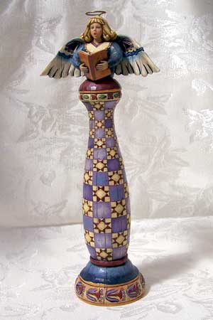 Jim Shore Tall Angel with Tulip Base