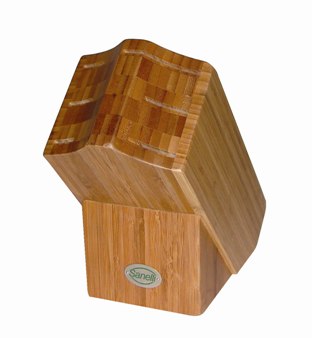 Sanelli CNF060 Bamboo Knife Block for 6 Pcs.
