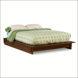 Contemporary Beds - South Shore 3191203 Low Profile Bed Up Country Contemporary Wild Walnut