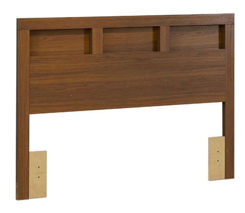 Contemporary Headboards - South Shore 3191256 Headboard Up Country Contemporary Wild Walnut