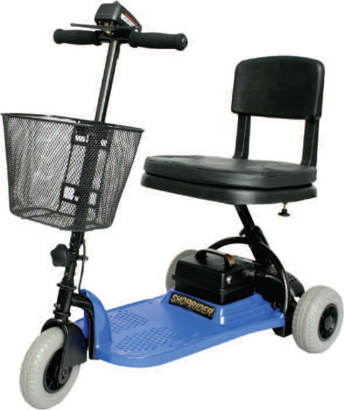 3 Wheel Scooters - Shoprider SL73-BLUE-Echo 3 Wheel Scooter Blue