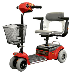 Shoprider TE-787NA-RED-Scootie 4 Wheel Scooter Red