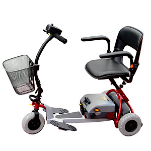 3 Wheel Scooter - Shoprider TE-787M-BGRD-Scootie Jr 3 Wheel Scooter Red