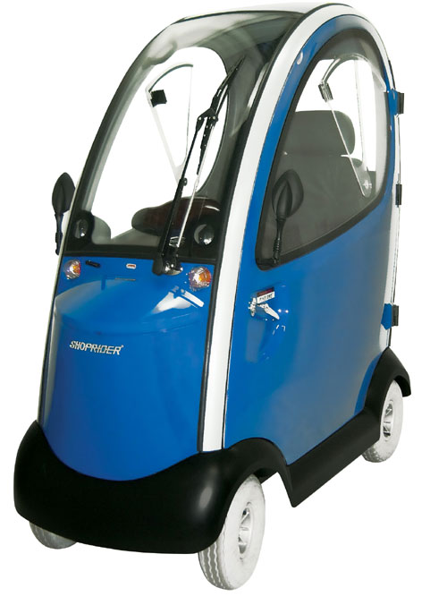 Shoprider 889XLSN-BLUE-Enclosed Cabin Scooter - Blue