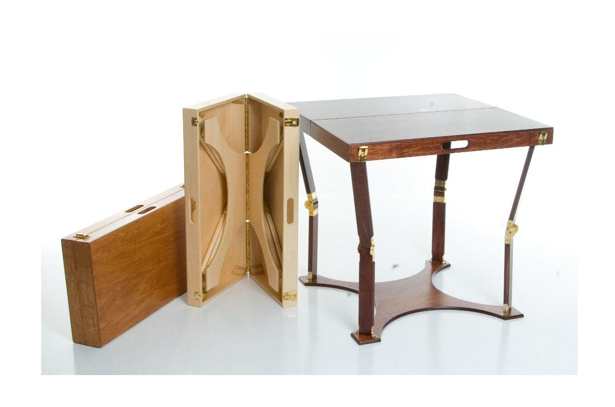 Card Table - Spiderlegs C3030-LW Folding Cafe/Card Table - Light Walnut