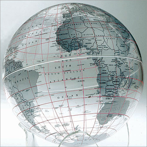 Artline ES-30SFS Silver Earthsphere 30 Inch Globe with Floor Stand