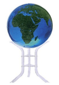 Artline ES-16BGFS Blue Green Earthsphere 16 Inch Globe with Floor Stand