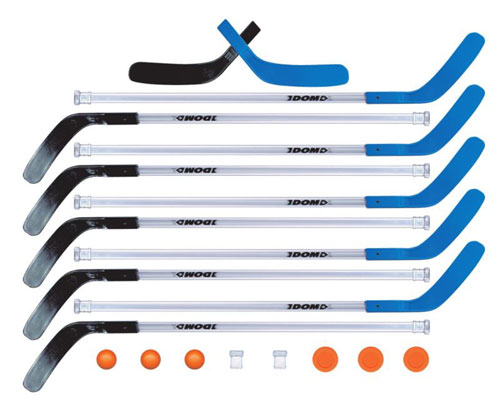Hockey Sticks - Sportime 105062971 Dom Vision Floor Hockey Sticks - 45' ' Intermediate Set