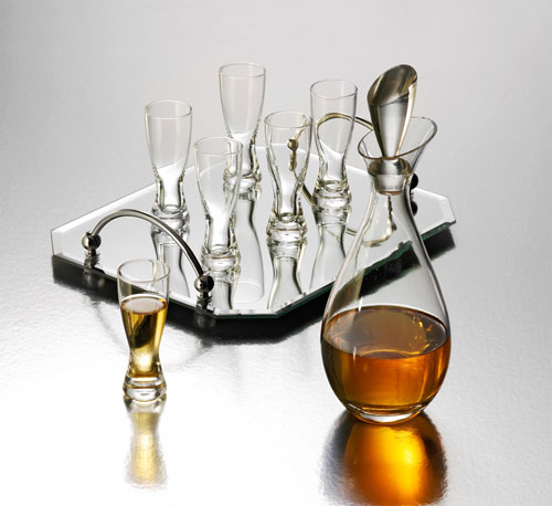 Studio Silversmiths 62807 CORDIAL SET DECANTER 6/GLASSES