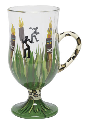 Santa Barbara GLS14-5580L Lolita Coffee Glass, Tiki Torch