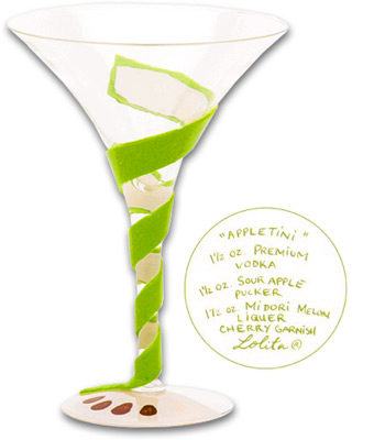 
Lolita Martini Glass, 

APPLETINI
