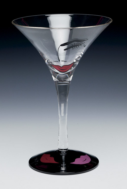 
Lolita Hand Painted Martini Glass, 

FLIRTINI
