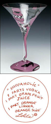 
Lolita Martini Glass, 

SHOPAHOLIC
