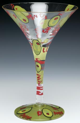 
Lolita Martini Glass, Hand Painted

DIRTY MARTINI
