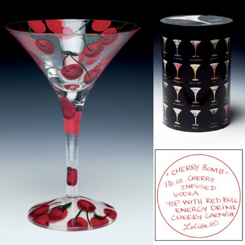 
 Lolita Martini Glass, 

CHERRIES
