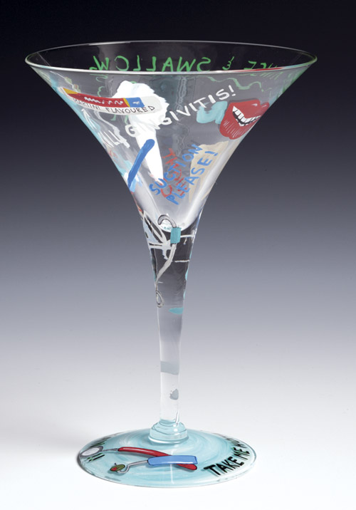 
Lolita Martini Glass, 

DENTIST-TINI
