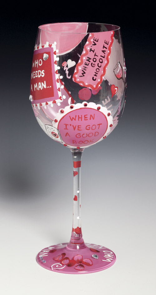 Santa Barbara GLS4-5580G Lolita Martini Glass, Who Needs A Man