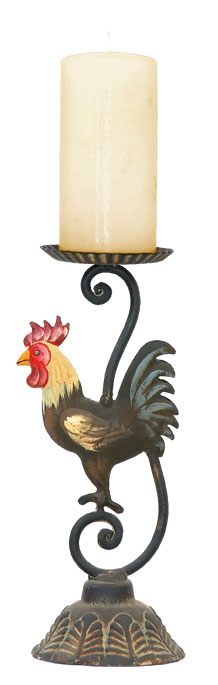 SI 26-0345 Rooster Candleholder