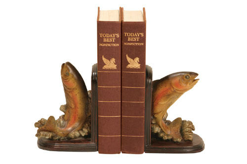 SI 914653 Pair Rainbow Trout Bookends