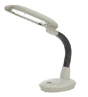Sunpentown SL823G Easy Eye Energy Saving Desk Lamp in Gray