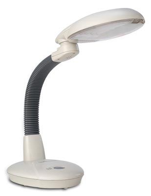 Sl-811g Easyeye Energy Saving Desk Lamp With Ionzier In Grey 4-tubes Bulb