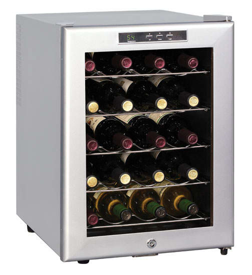 Sunpentown WC-20SD 20-Bottle ThermoElectric Wine Chiller - Platinum Trim and Cabinet