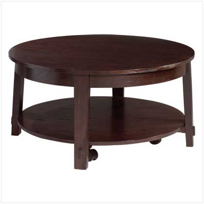 Coffee Tables on Round Wood Coffee Tables   Pine 24 Inch Round Acacia Wood Coffee Table