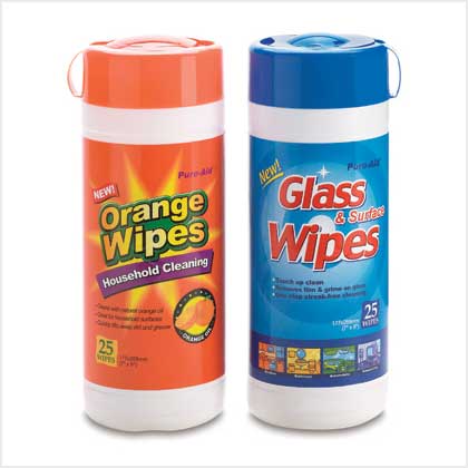 HOUSEHOLD GLASS CLEANING WIPES by SWM