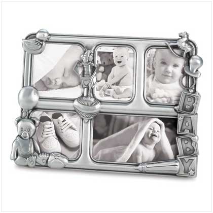PEWTER BABY COLLAGE FRAME by SWM