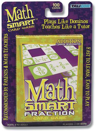 Talicor 6865 Math Smart Fraction Addition Common Denominator Math Game