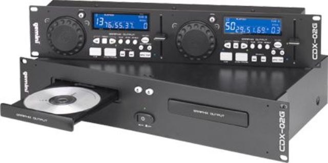 Video Karaoke - GCI TECHNOLOGIES CDX02G Professional Dual Deck Karaoke CD Player With Composite Video Output