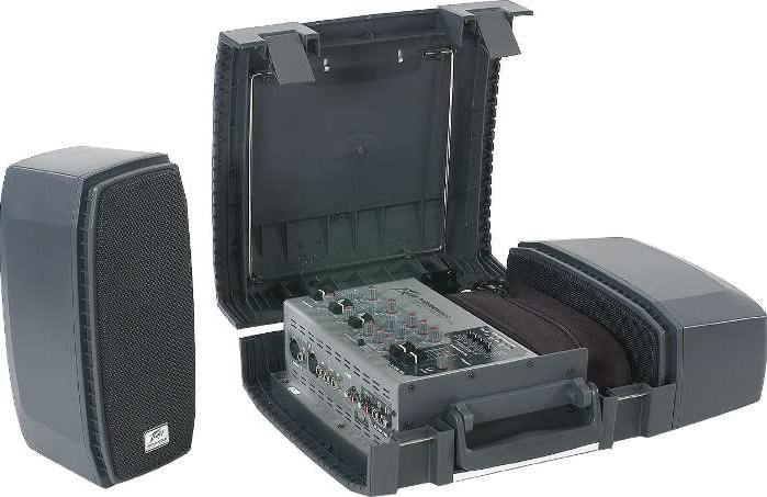 PEAVEY ELECTRONICS CORP. MESSENGER Complete, portable PA sound system in a breif case