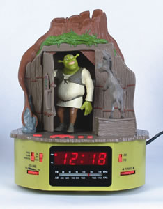 Gift Clock - TeleMania SHREK_ALARM 027312 Shrek Alarm Clock Rad