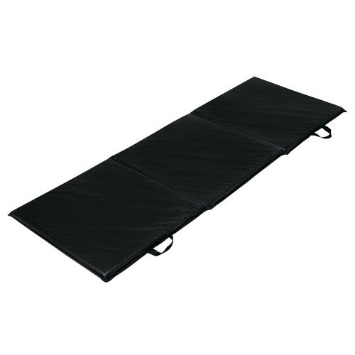 TKO 513-BK-36 Home and Gym Folding Exercise Mat - 3 Ft x 6 Ft