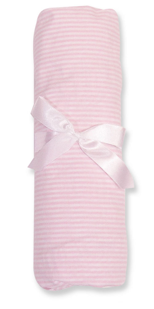 Click here to buy Trend Lab 100483 PINSTRIPE CRIB SHEET - PINK by Trend Lab.