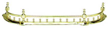 Uniflame HF-9877 SOLID BRASS HEARTH FENDER