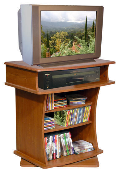 Tv Cabinets - Venture Horizon TV Swivel Cabinet Black 2480