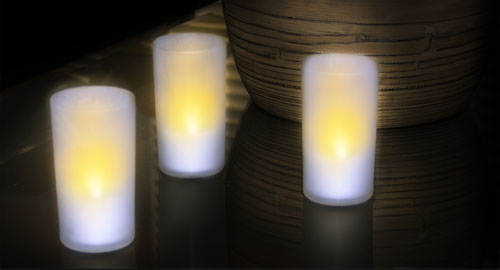 Viatek RCC6C-M COLOR Rechargeable Candles - 6 Candles Only