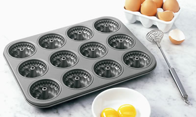 Kaiser 630960 La Forme 12 Cup Bundt Muffin Pan by Kaiser Bakeware