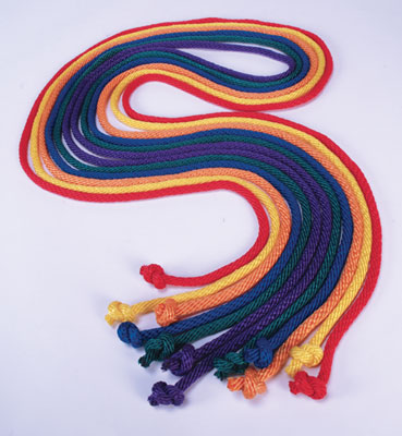 Yellowtails YTA-022 Nylon Jump Ropes Set 6 7 L Asstd Colors