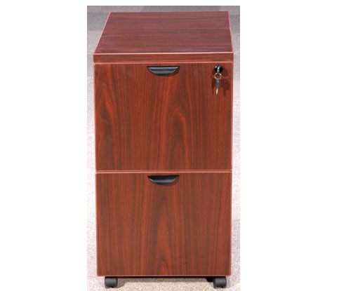 N176-c Deluxe 2-file Drawer Mobile Pedestal In Cherry
