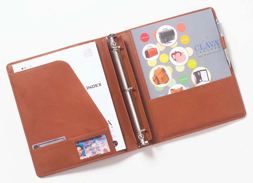 UPC 879588000470 product image for Clava 00-3000 Open 3 Ring Binder - Bridle Tan | upcitemdb.com