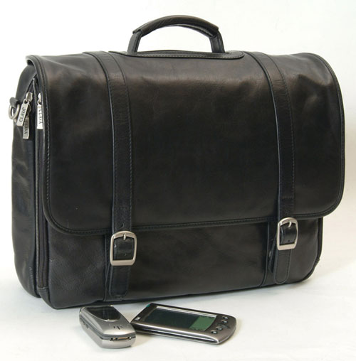 Clava 11521 Executive Laptop Briefcase Vachetta Black