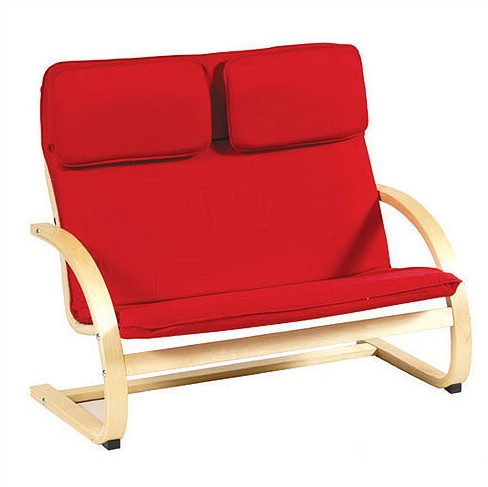 Red Couch - Guidecraft G6401 Kiddie Couch Red