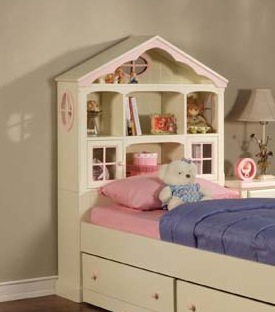 A Dolls House - Powell 292-039 Doll House Twin Size Bed Headboard Only