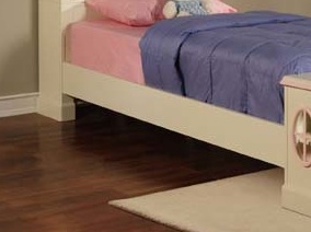 A Dolls House - Powell 292-040 Doll House Twin Size Bed Rails And Slats Only