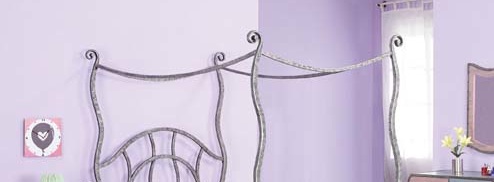 Bed Canopy - Powell 407-106 Parisian Twin Size Canopy Bed