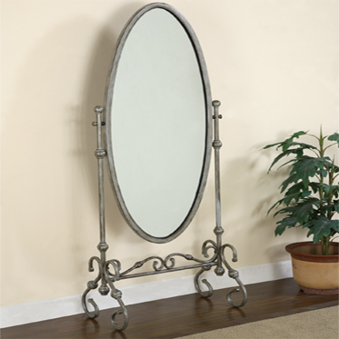 Cheval Mirrors - Powell 941-773 Garden District Scroll Cheval Mirror