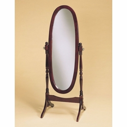 Cheval Mirrors - Powell 978 Heirloom Cherry Cheval Mirror
